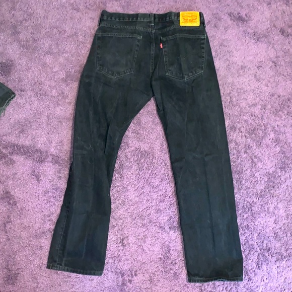 Levi Black Jeans Size W36 L34 - Picture 2 of 3